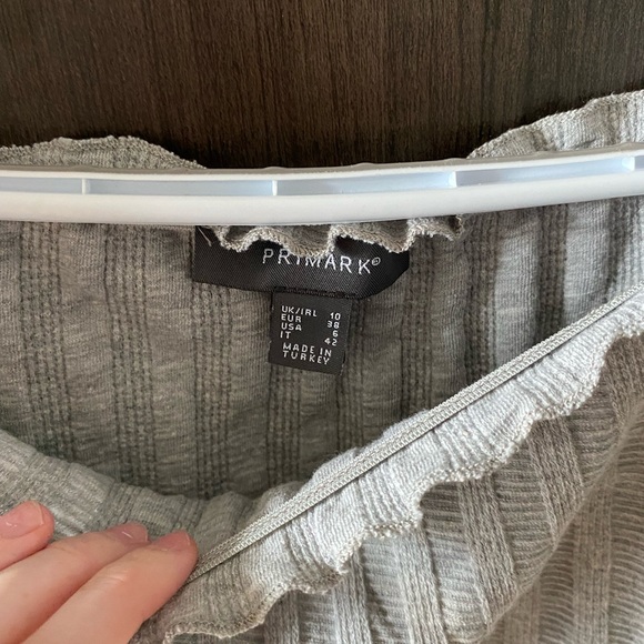 Lettuce-neck Bardot Top - Picture 2 of 2